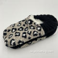 Mikrofaser stricke Fuzzy -Slipper -Socken